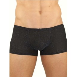 Мужские трусы хипсы черные с синим люрексом Romeo Rossi Polar Night Boxer RR00205