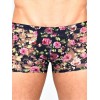 Мужские трусы боксеры темно-синие  с розами Romeo Rossi Rose Boxer RR00225 (S)