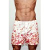 Мужские трусы-шорты розовые с красными бабочками Romeo Rossi Shorts RR00304 (XL)