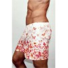 Мужские трусы-шорты розовые с красными бабочками Romeo Rossi Shorts RR00304 (XL)