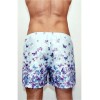 Мужские трусы-шорты бирюзовые с фиолетовыми бабочками Romeo Rossi Shorts RR00302 (M)