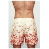Мужские трусы-шорты бежевые с оранжевыми бабочками Romeo Rossi Shorts RR00301 (L)