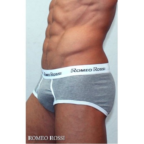 НЕ ТРОГАТЬ !!! ДУБЛЬ ID 44436 Мужские трусы брифы серые Romeo Rossi RR366-3 Brief (XXXXL)