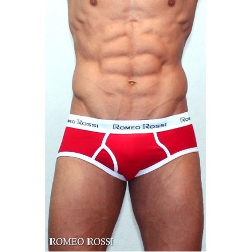 НЕ ТРОГАТЬ !!! ДУБЛЬ ID 44438 Мужские трусы брифы красные Romeo Rossi RR366 Brief (M)