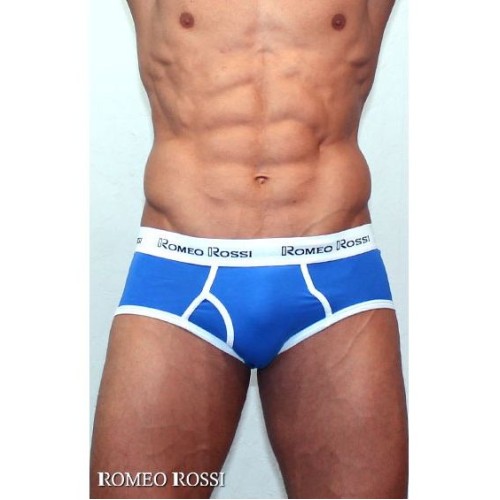 НЕ ТРОГАТЬ !!! ДУБЛЬ ID 44439 Мужские трусы брифы голубые Romeo Rossi RR366 Brief (XXXL)