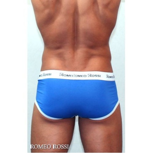 НЕ ТРОГАТЬ !!! ДУБЛЬ ID 44439 Мужские трусы брифы голубые Romeo Rossi RR366 Brief (XXXL)
