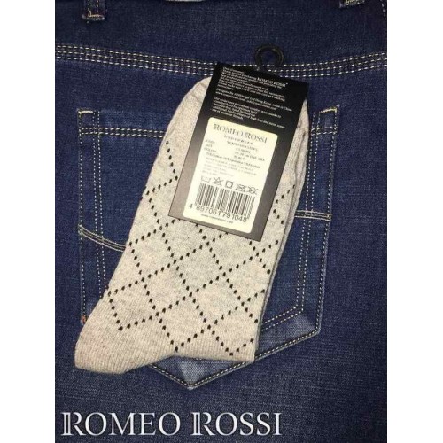Носки мужские утепленные с шерстью светло-серые ROMEO ROSSI RR00761 (39-45 (единый))