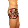 Мужские трусы боксеры кружевные черные с красными розами Romeo Rossi Rose Boxer (S)