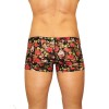 Мужские трусы боксеры кружевные черные с красными розами Romeo Rossi Rose Boxer (S)