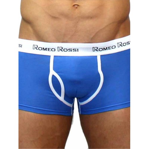 Мужские трусы боксеры голубые Romeo Rossi Boxer Brief RR365-6 (XXL)