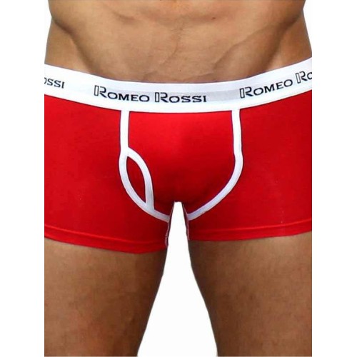 Мужские трусы боксеры красные Romeo Rossi RR365-8 Boxer Brief (L)
