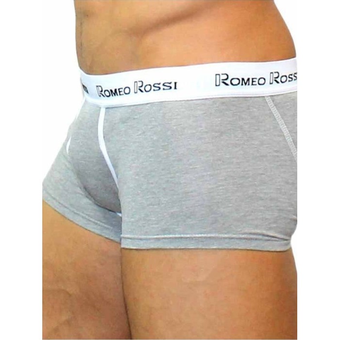 Мужские трусы боксеры серые Romeo Rossi RR365-3
