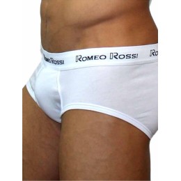Мужские трусы брифы белые Romeo Rossi RR366-1