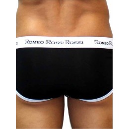 Мужские трусы брифы черные Romeo Rossi RR366-2