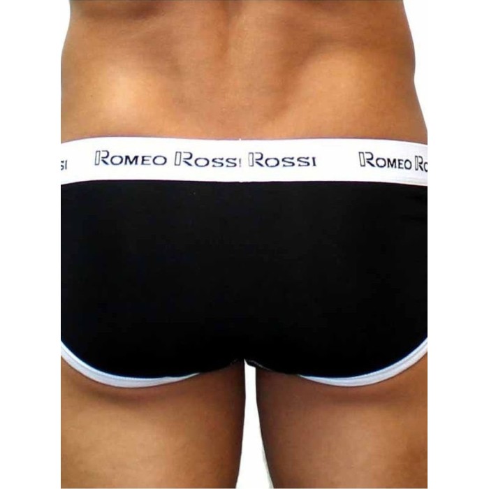 Мужские трусы брифы черные Romeo Rossi RR366-2 (XXXXL)