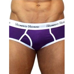 Мужские трусы брифы фиолетовые Romeo Rossi RR366-5