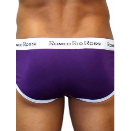 Мужские трусы брифы фиолетовые Romeo Rossi RR366-5