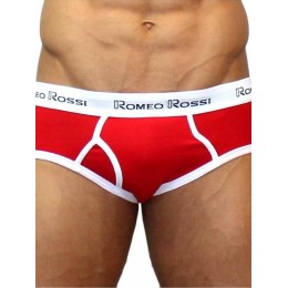 Мужские трусы брифы красные Romeo Rossi RR366-8