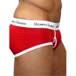 Мужские трусы брифы красные Romeo Rossi RR366-8
