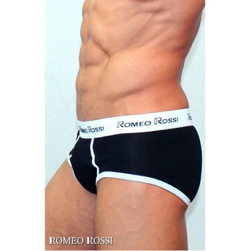 Мужские трусы брифы черные Romeo Rossi RR366-2-0 Набор из 5 штук (L)