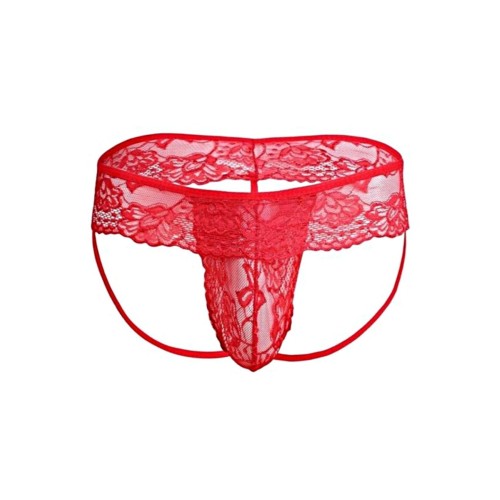 Мужские трусы стринги красные Romeo Rossi RR1038-8 (L)
