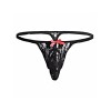 Мужские трусы стринги черные Romeo Rossi RR1033-2 (L)