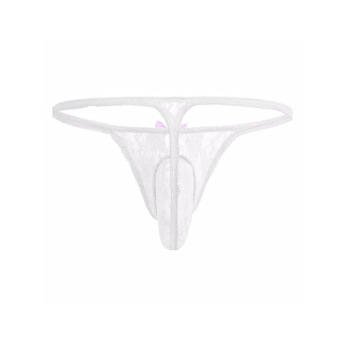 Мужские трусы стринги белые Romeo Rossi RR1033-1 (M)