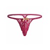 Мужские трусы стринги бордовые Romeo Rossi RR1033-8 (M)