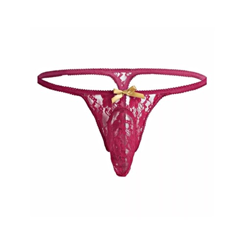 Мужские трусы стринги бордовые Romeo Rossi RR1033-8 (M)