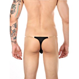Мужские трусы тонги черные Romeo Rossi RR1043-2